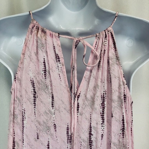 Womens Small Flowy Boho Pink Purple Tunic Tank Top by C'isa - Picture 9 of 11